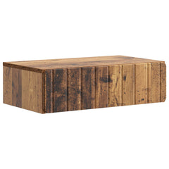 vidaXL Wall-Mounted Side Table Wall-mounted Old Wood 59 x 34.5 x 17 cm 2