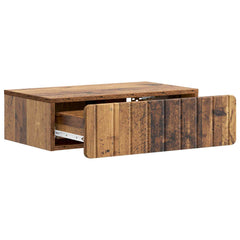 vidaXL Wall-Mounted Side Table Wall-mounted Old Wood 59 x 34.5 x 17 cm 4