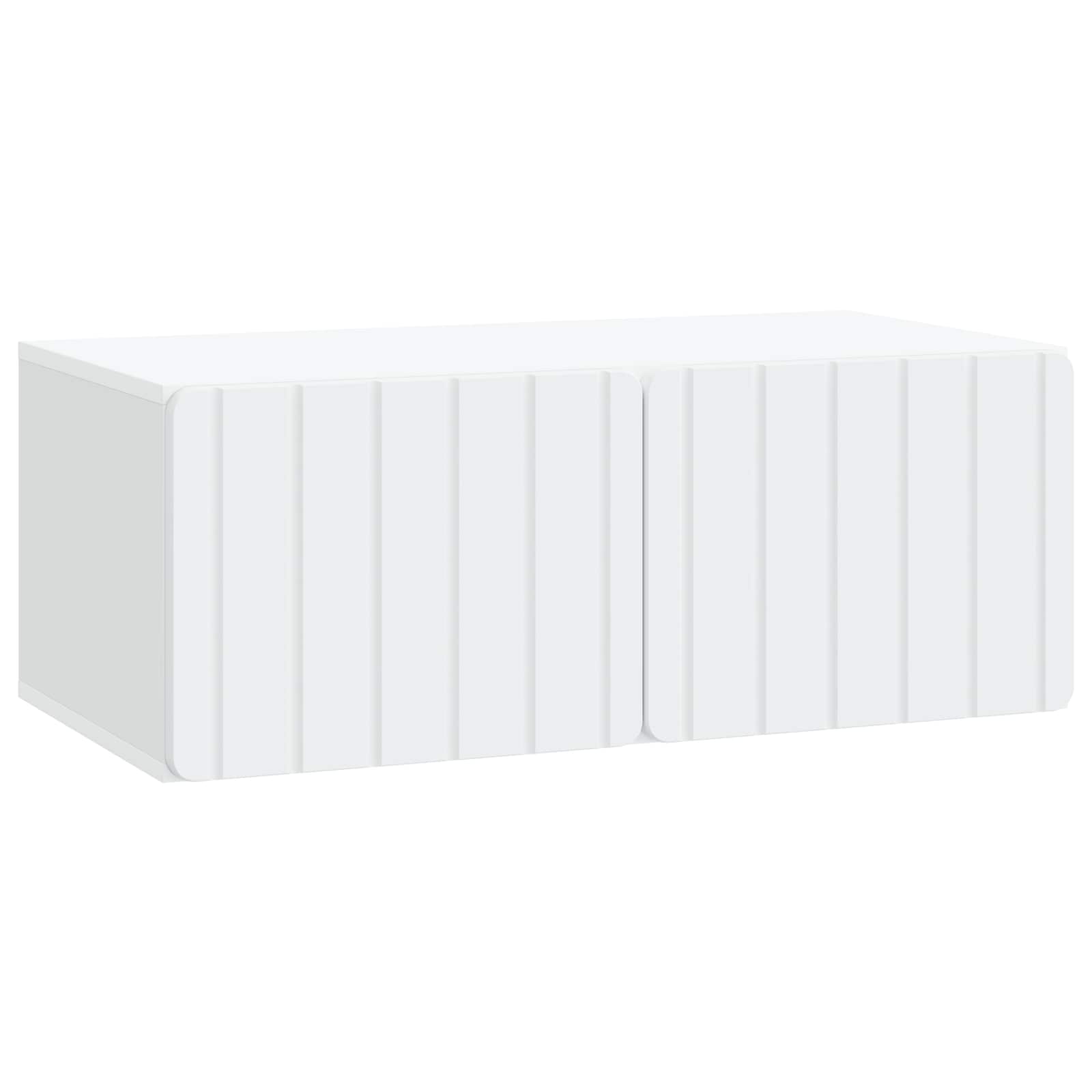 vidaXL Wall-Mounted TV Cabinet 78.5 x 41 x 30 cm White Engineered Wood 2