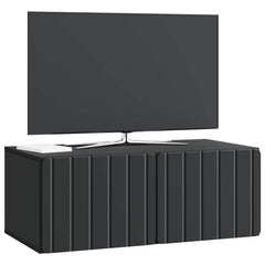 vidaXL Wall-Mounted TV Cabinet 78.5 x 41 x 30 cm Black Engineered Wood 3