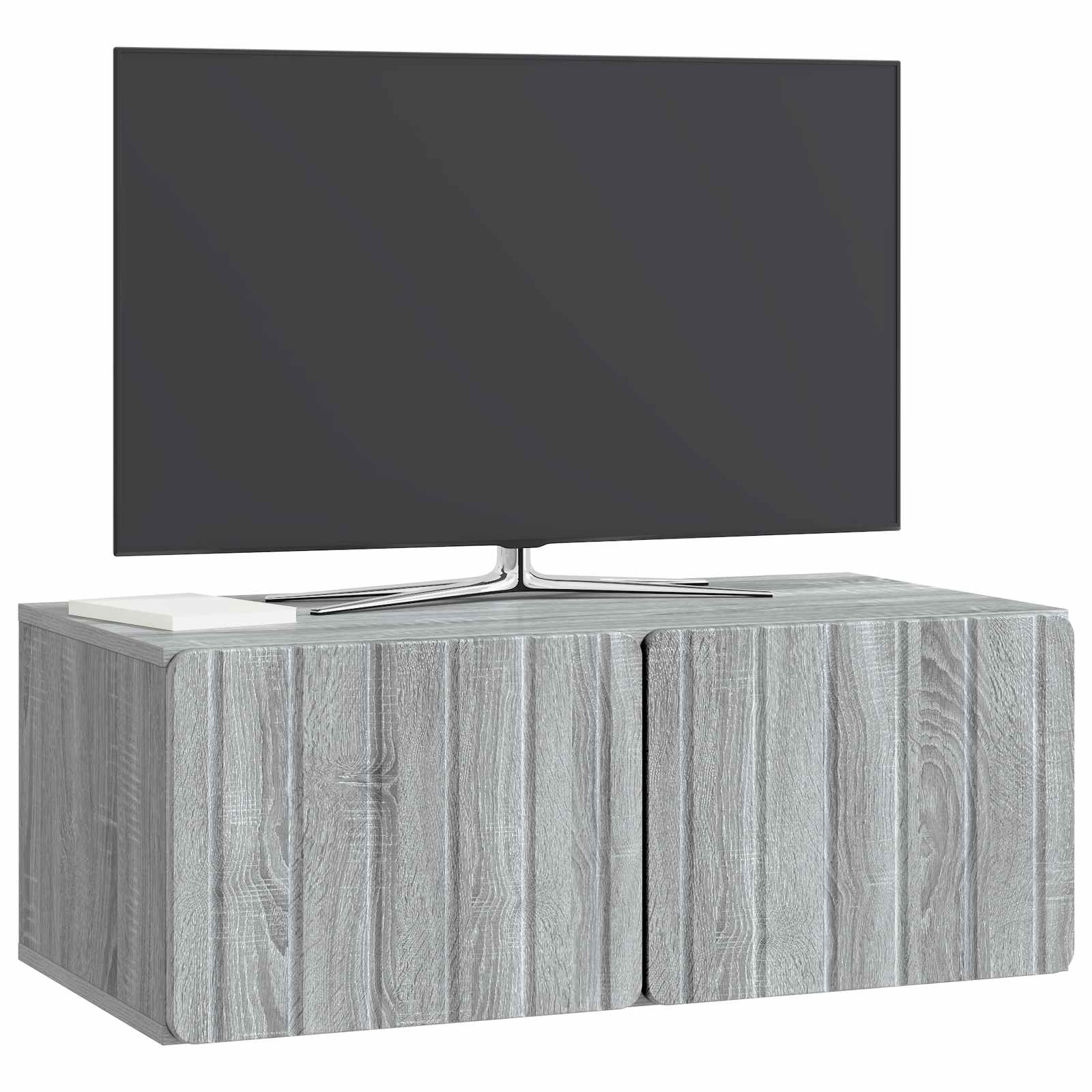 vidaXL Wall-Mounted TV Cabinet 78.5 x 41 x 30 cm Grey Sonoma 3