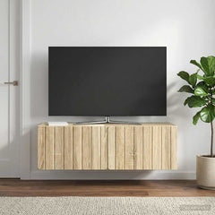 vidaXL Wall-Mounted TV Cabinet 98 x 41 x 30 cm Sonoma Oak 4
