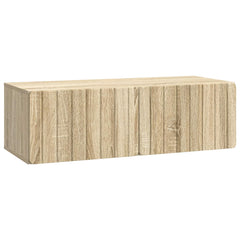 vidaXL Wall-Mounted TV Cabinet 98 x 41 x 30 cm Sonoma Oak 2