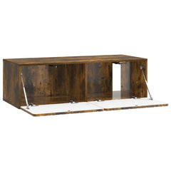 vidaXL Wall-Mounted TV Cabinet 98 x 41 x 30 cm Smoked Oak 5