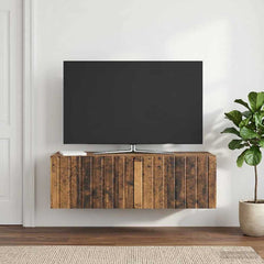 vidaXL Wall-Mounted TV Cabinet 98 x 41 x 30 cm Old Wood 4