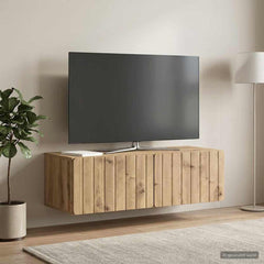 vidaXL Wall-Mounted TV Cabinet 98 x 41 x 30 cm Artisan Oak 4