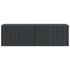 vidaXL Wall-Mounted TV Cabinet 98 x 31 x 30 cm Black Engineered Wood 6