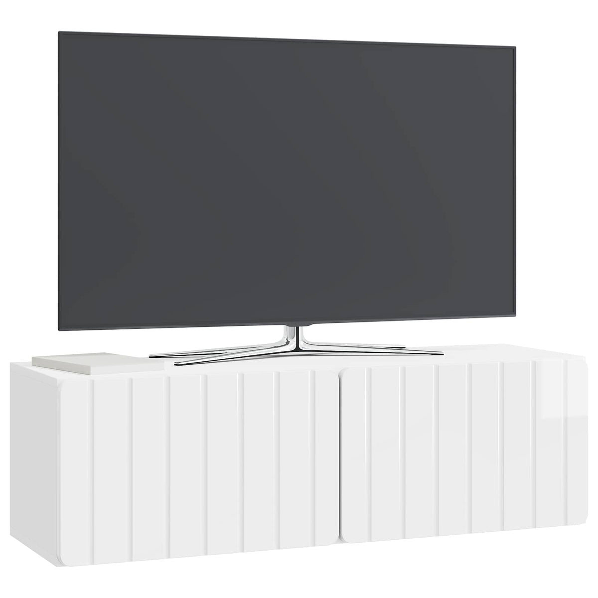 Wall-Mounted TV Cabinet 98 x 31 x 30 cm Depth 31 cm Width 98 cm High gloss white