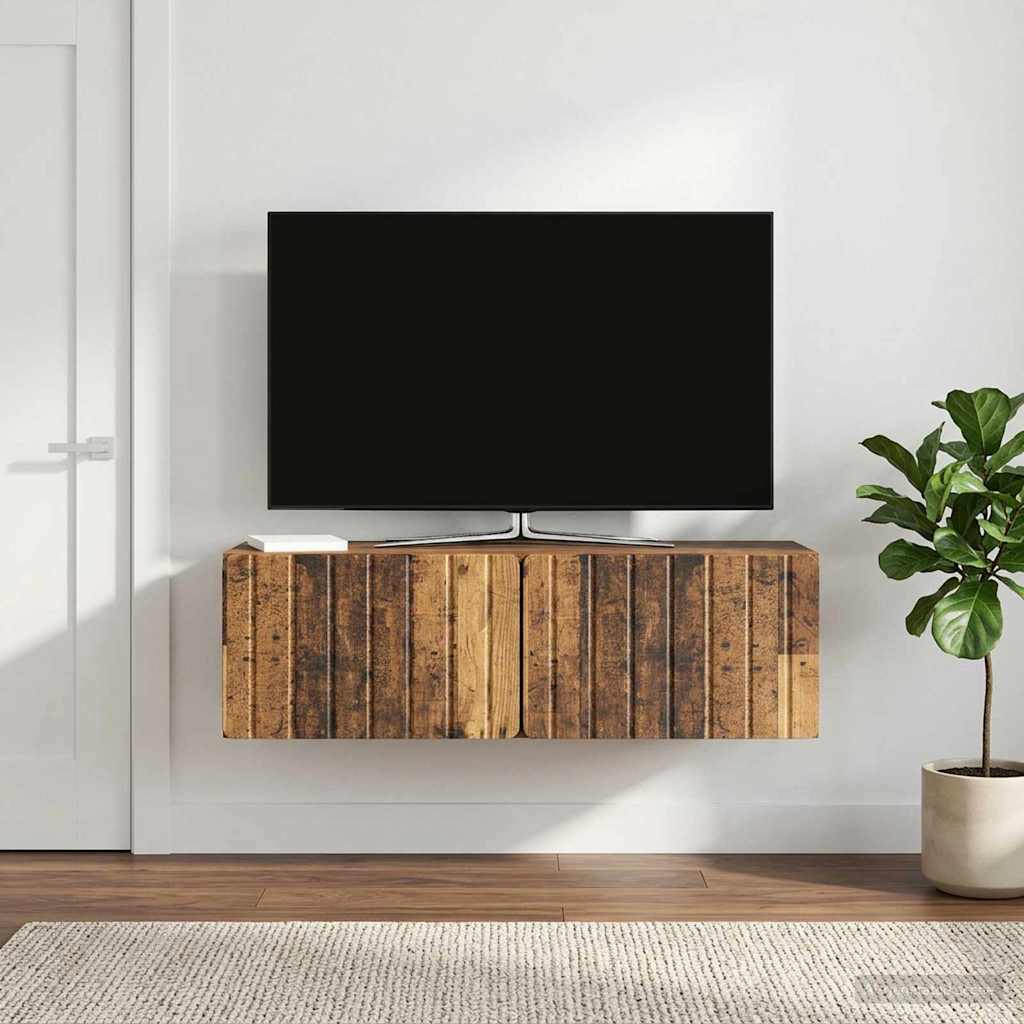 vidaXL Wall-Mounted TV Cabinet 98 x 31 x 30 cm Depth 31 cm Width 98 cm