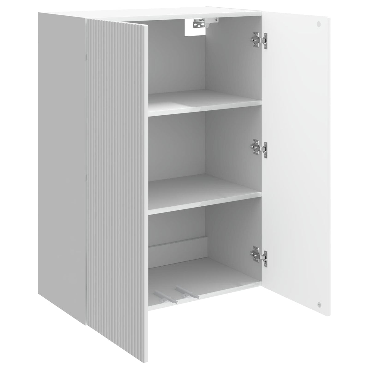 Wall-Mounted Cabinet Engineered Wood Depth 34.5 cm High gloss white 66 cm