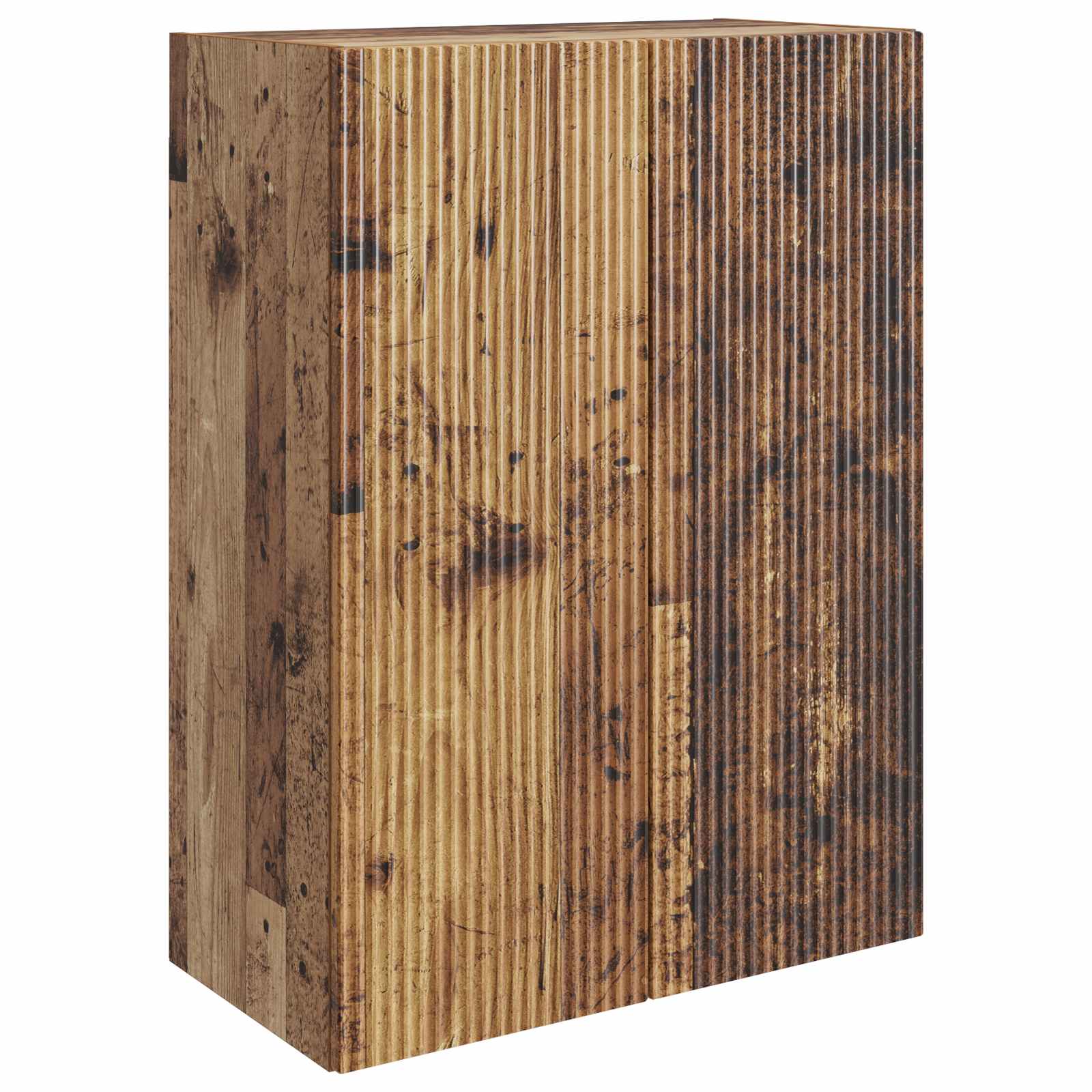 vidaXL Wall-Mounted Cabinet 66 x 34.5 x 90 cm Engineered Wood Old Wood 2