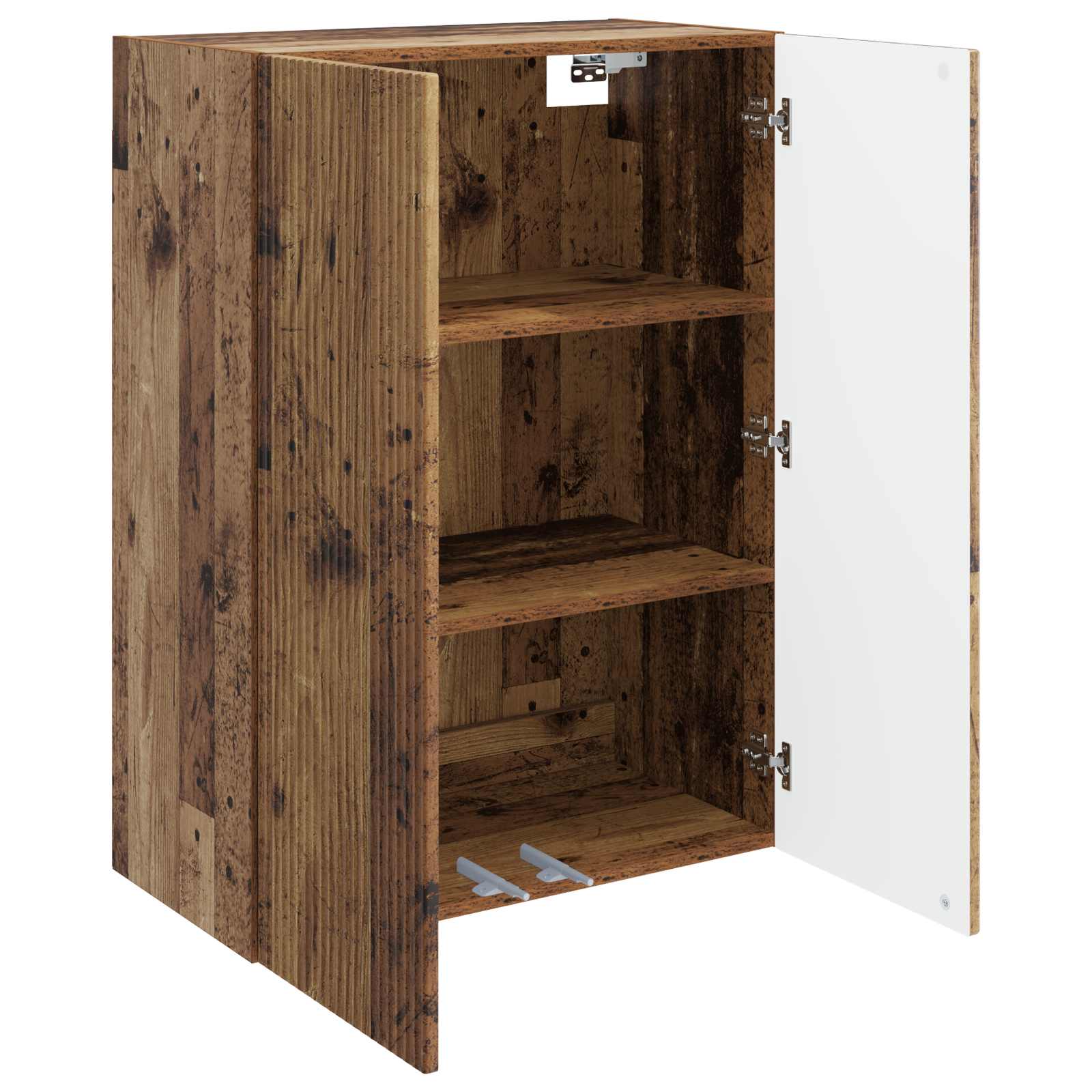 vidaXL Wall-Mounted Cabinet 66 x 34.5 x 90 cm Engineered Wood Old Wood 3