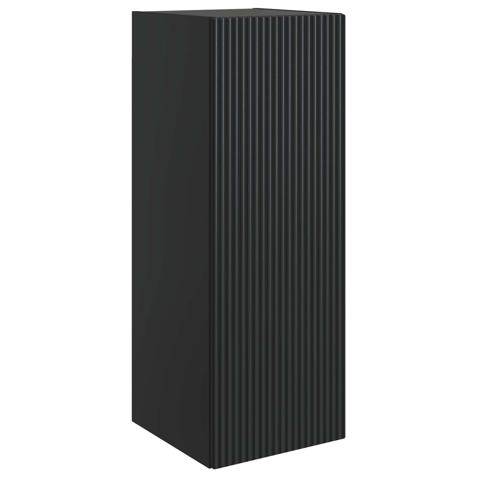 vidaXL Wall-Mounted Cabinet 33 x 34.5 x 90 cm Engineered Wood Black 2