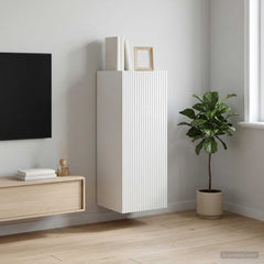Wall-Mounted Cabinet Engineered Wood Depth 34.5 cm High gloss white 33 cm