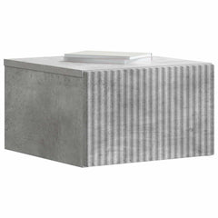 vidaXL Wall-Mounted Bedside Cabinet Concrete Grey 33 x 34.5 x 20 cm 3