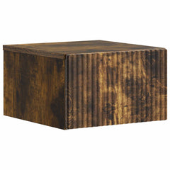 vidaXL Wall-Mounted Bedside Cabinet Smoked Oak 33 x 34.5 x 20 cm 2