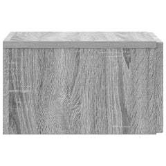 vidaXL Wall-Mounted Bedside Cabinet Grey Sonoma 33 x 34.5 x 20 cm 6