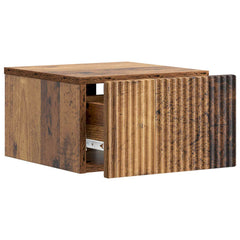 vidaXL Wall-Mounted Bedside Cabinet 2 pcs Old Wood 33 x 34.5 x 20 cm 6
