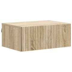 vidaXL Wall-Mounted Bedside Cabinet Sonoma Oak 49 x 34.5 x 20 cm 2