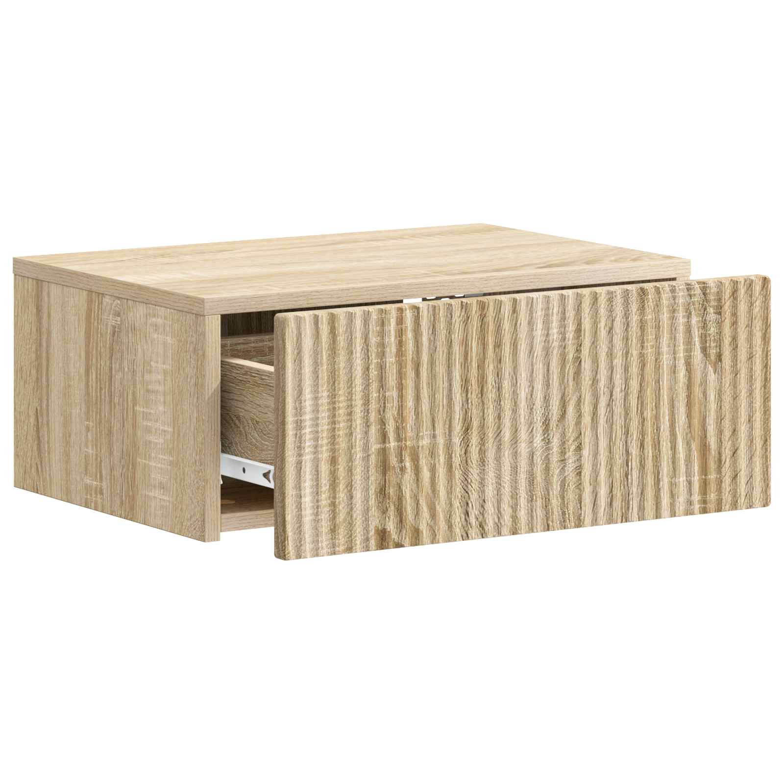 vidaXL Wall-Mounted Bedside Cabinet Sonoma Oak 49 x 34.5 x 20 cm 4