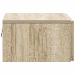 vidaXL Wall-Mounted Bedside Cabinet Sonoma Oak 49 x 34.5 x 20 cm 6