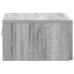 vidaXL Wall-Mounted Bedside Cabinet Grey Sonoma 49 x 34.5 x 20 cm 6