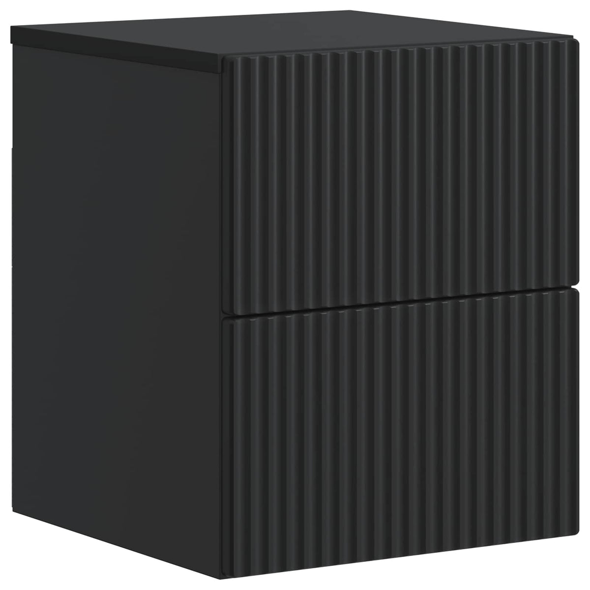 vidaXL Wall-Mounted Bedside Cabinet 2 pcs Black 33 x 34.5 x 40 cm 5