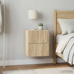 vidaXL Wall-Mounted Bedside Cabinet 33 x 34.5 x 40 cm