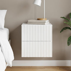 vidaXL Wall-Mounted Bedside Cabinet 33 x 34.5 x 40 cm