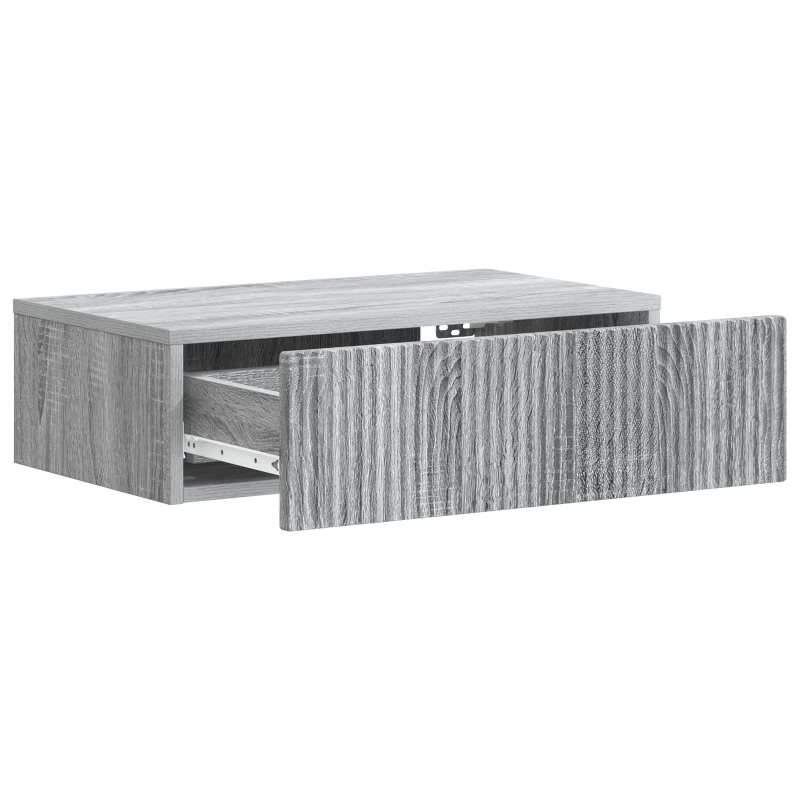 vidaXL Wall-Mounted Side Table 59 x 34.5 x 17 cm Engineered Wood 4
