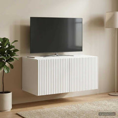 vidaXL Wall-Mounted TV Cabinet White 59.5 x 41 x 30 cm Engineered Wood 4