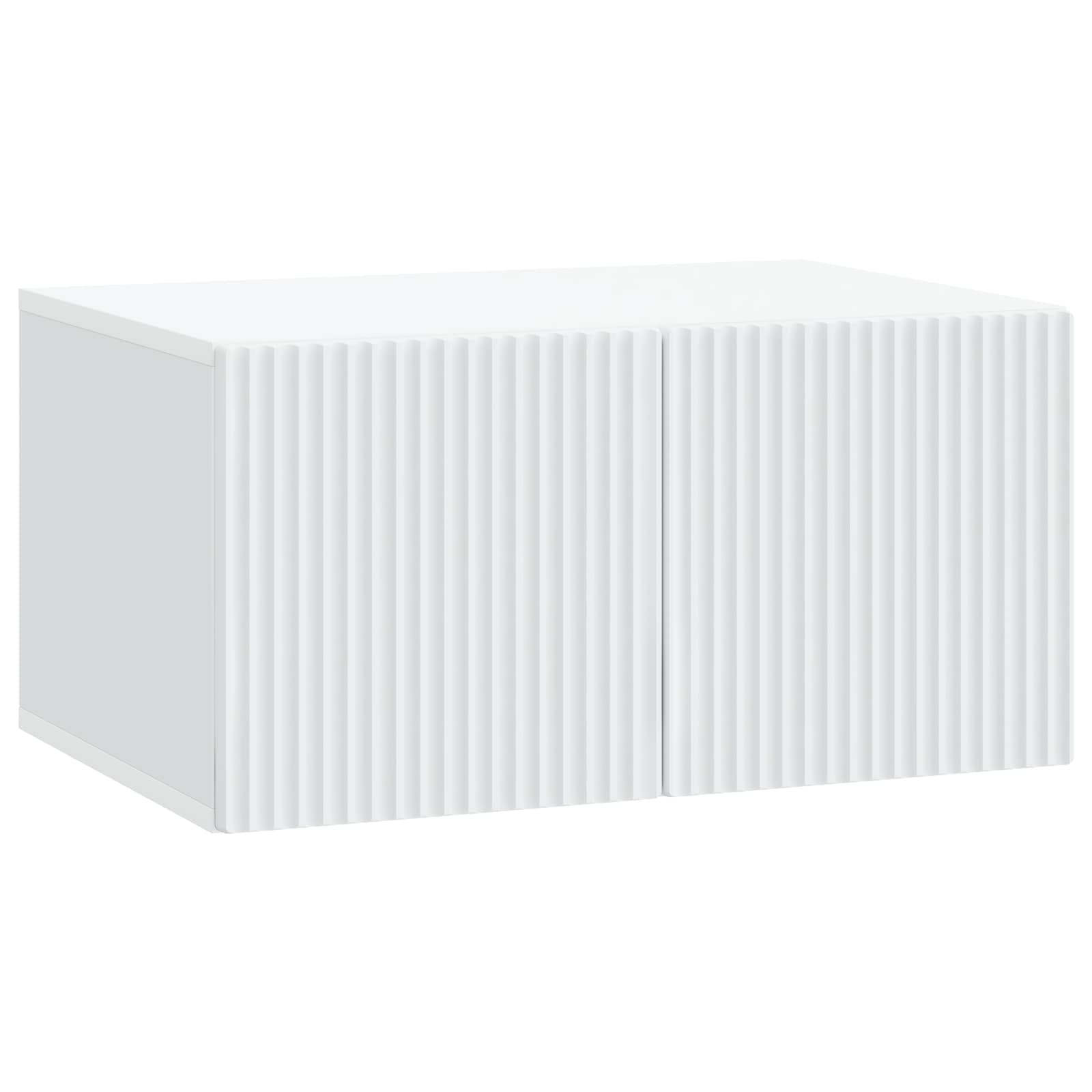 vidaXL Wall-Mounted TV Cabinet White 59.5 x 41 x 30 cm Engineered Wood 2