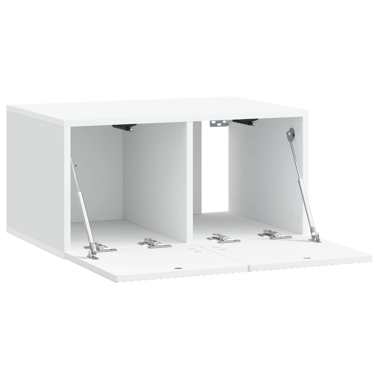 vidaXL Wall-Mounted TV Cabinet White 59.5 x 41 x 30 cm Engineered Wood 5