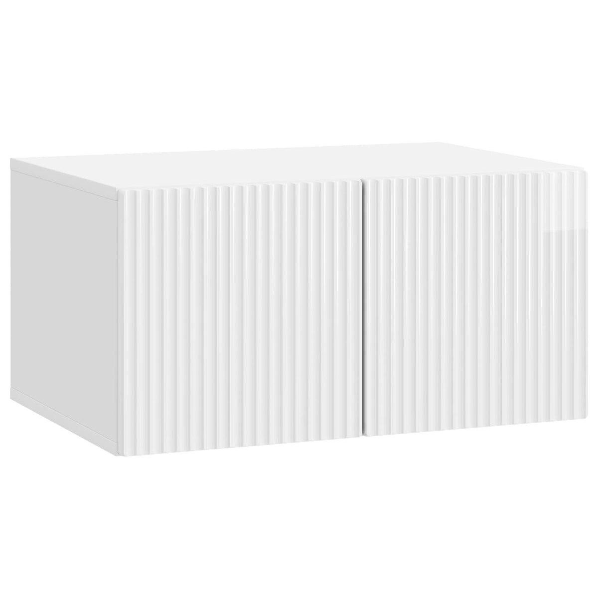Wall-Mounted TV Cabinet 59.5 x 41 x 30 cm Depth 41 cm Width 59.5 cm High gloss white