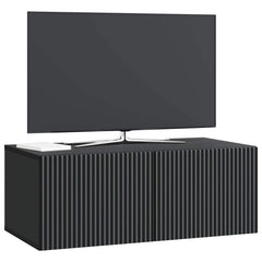 vidaXL Wall-Mounted TV Cabinet 78.5 x 41 x 30 cm Black Engineered Wood 3