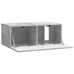 vidaXL Wall-Mounted TV Cabinet 78.5 x 41 x 30 cm Concrete Grey 5
