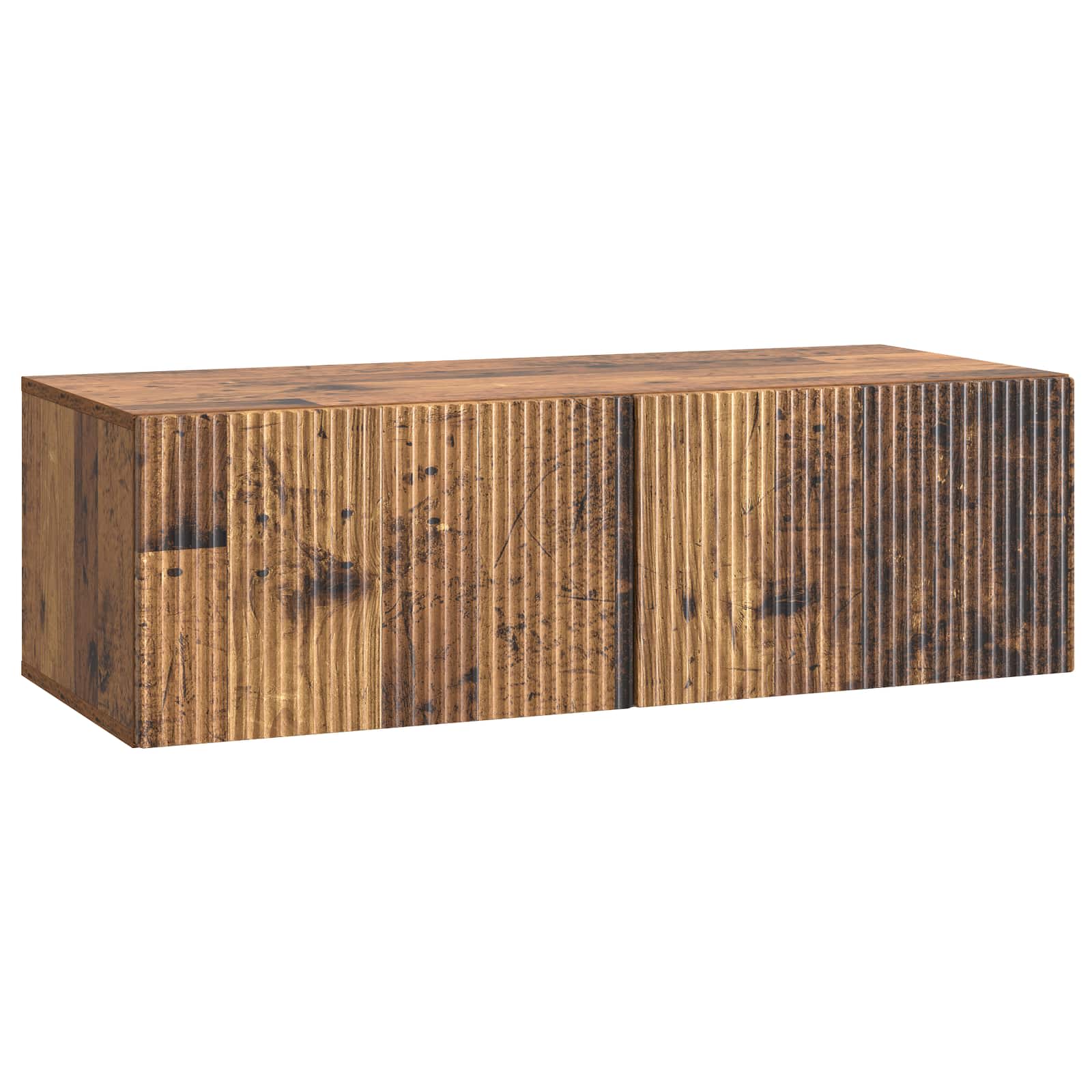 vidaXL Wall-Mounted TV Cabinet 98 x 41 x 30 cm Old Wood 2