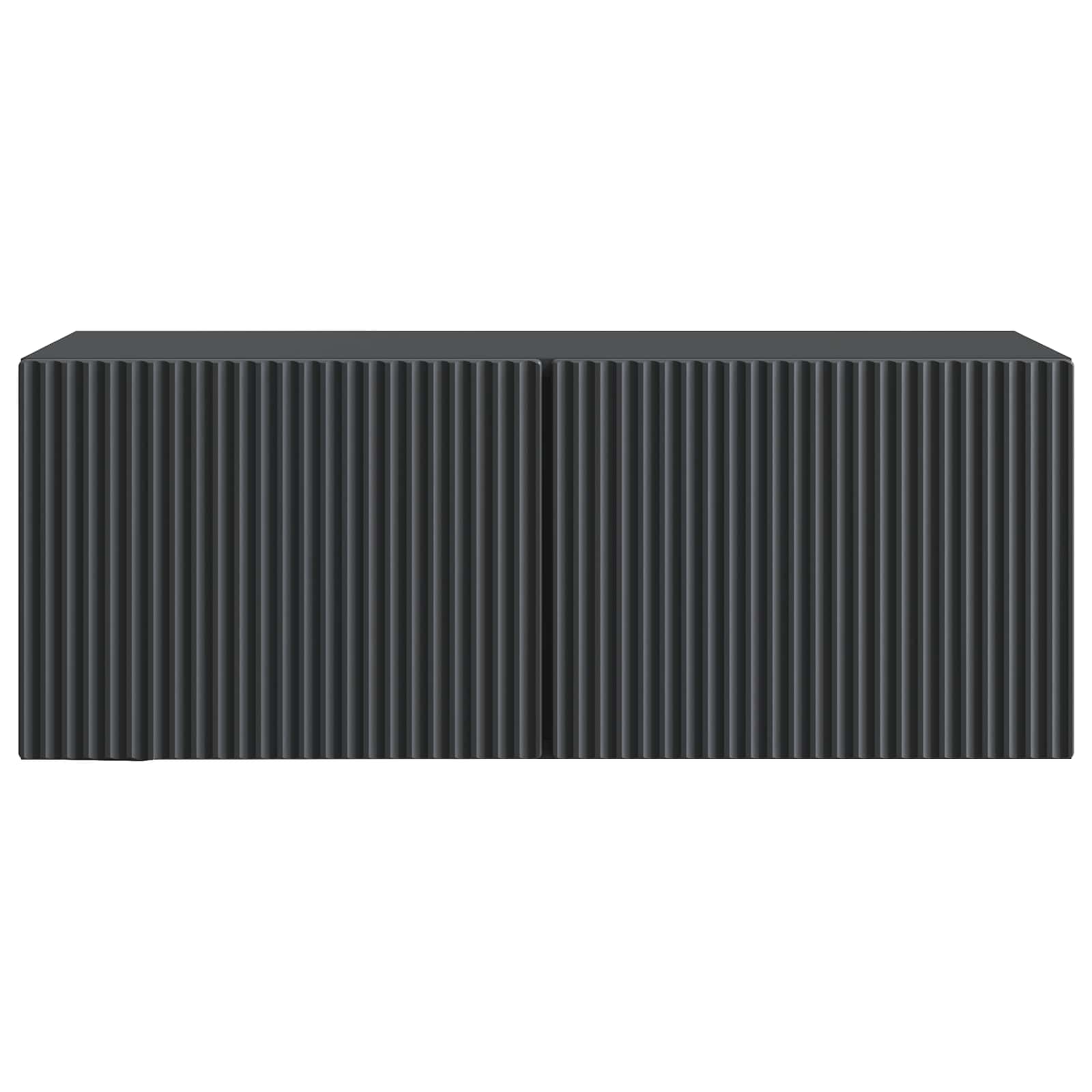 vidaXL Wall-Mounted TV Cabinet 78.5 x 31 x 30 cm Black Engineered Wood 6