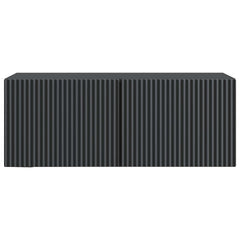 vidaXL Wall-Mounted TV Cabinet 78.5 x 31 x 30 cm Black Engineered Wood 6