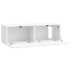 vidaXL Wall-Mounted TV Cabinet White 98 x 31 x 30 cm Engineered Wood 5