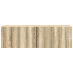 vidaXL Wall-Mounted TV Cabinet 98 x 31 x 30 cm Sonoma Oak 6