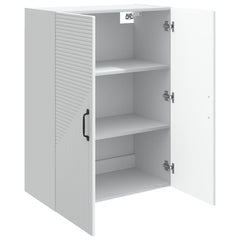 vidaXL Wall-Mounted Cabinet White 66 x 34.5 x 90 cm Engineered Wood 3