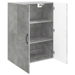 vidaXL Wall-Mounted Cabinet Concrete Grey 66 x 34.5 x 90 cm 3