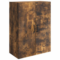 vidaXL Wall-Mounted Cabinet Smoked Oak 66 x 34.5 x 90 cm 2