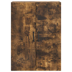 vidaXL Wall-Mounted Cabinet Smoked Oak 66 x 34.5 x 90 cm 4