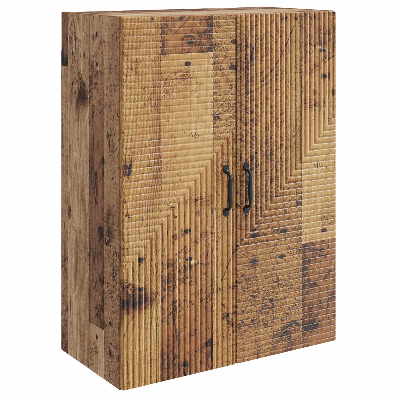 vidaXL Wall-Mounted Cabinet Old Wood 66 x 34.5 x 90 cm Engineered Wood 2