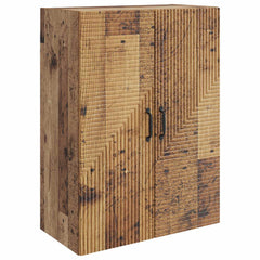 vidaXL Wall-Mounted Cabinet Old Wood 66 x 34.5 x 90 cm Engineered Wood 2