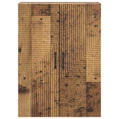 vidaXL Wall-Mounted Cabinet Old Wood 66 x 34.5 x 90 cm Engineered Wood 4