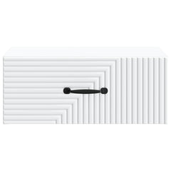 vidaXL Wall-Mounted Bedside Cabinet White 49 x 34.5 x 20 cm 5