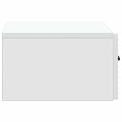 vidaXL Wall-Mounted Bedside Cabinet White 49 x 34.5 x 20 cm 6